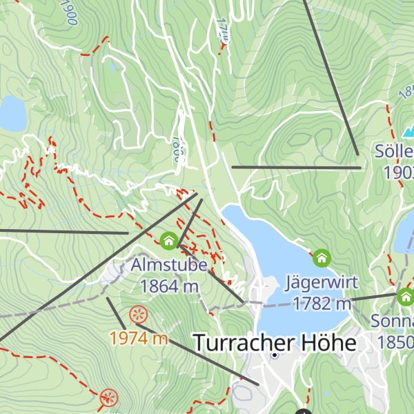 Map of Tom's Cafe-Restaurant-Pizzeria