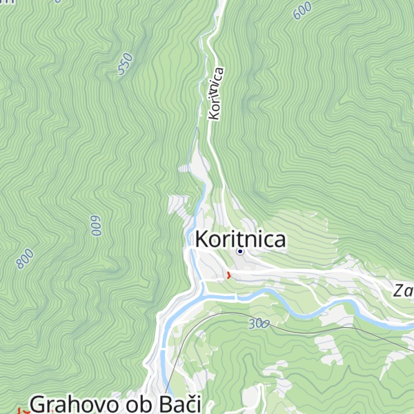 Map of Kamp Šorli Koritnica