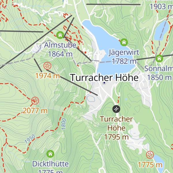 Map of Spotzl Hütte