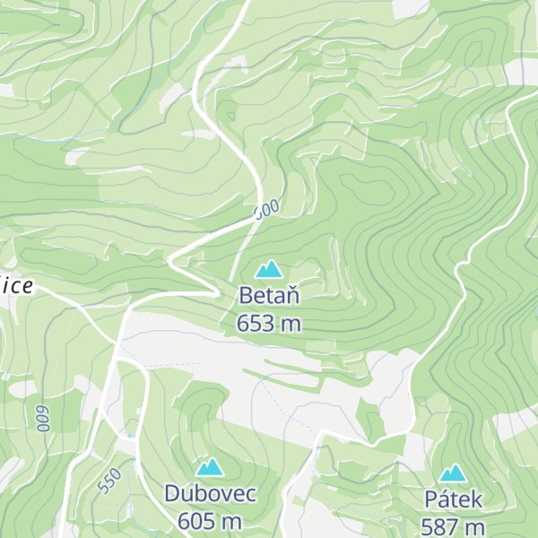Map of Betaň