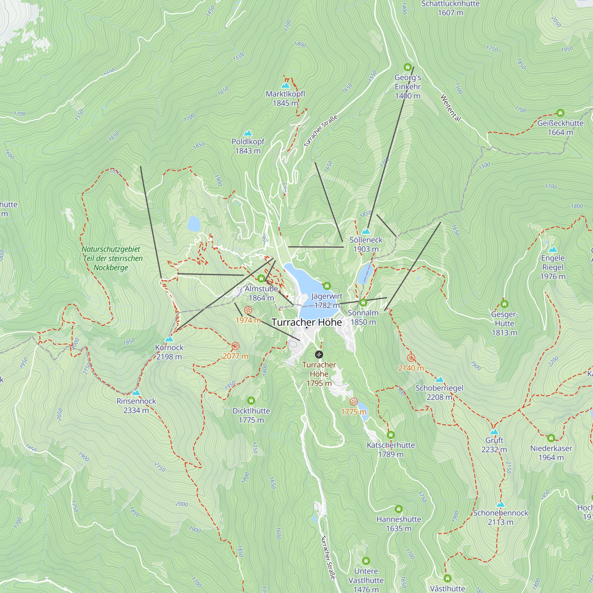 Turracherhof map