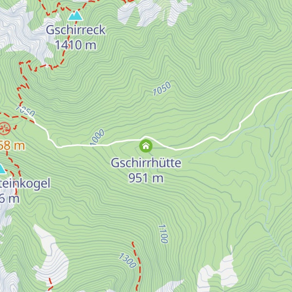 Map of Gschirrhütte