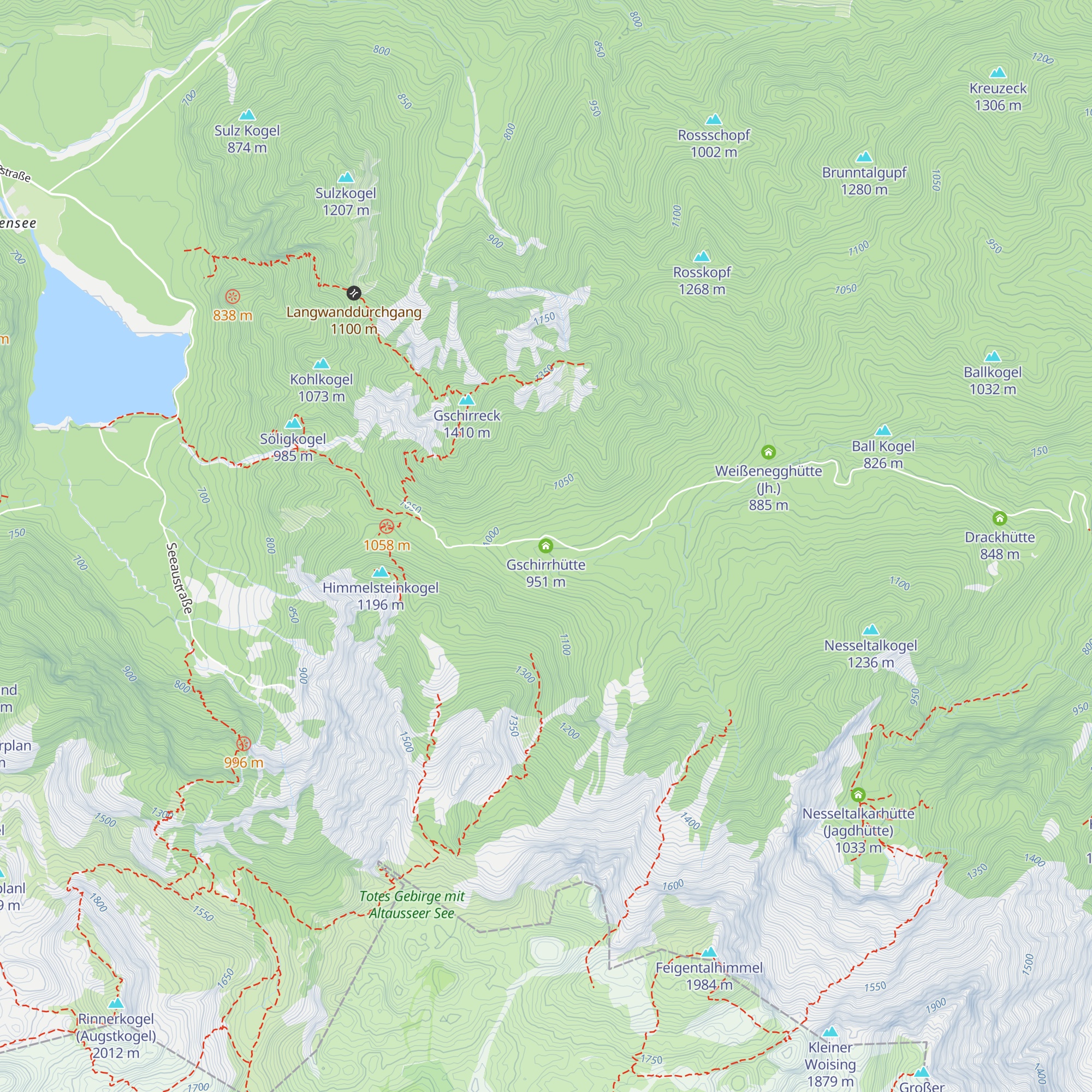 Gschirrhütte map