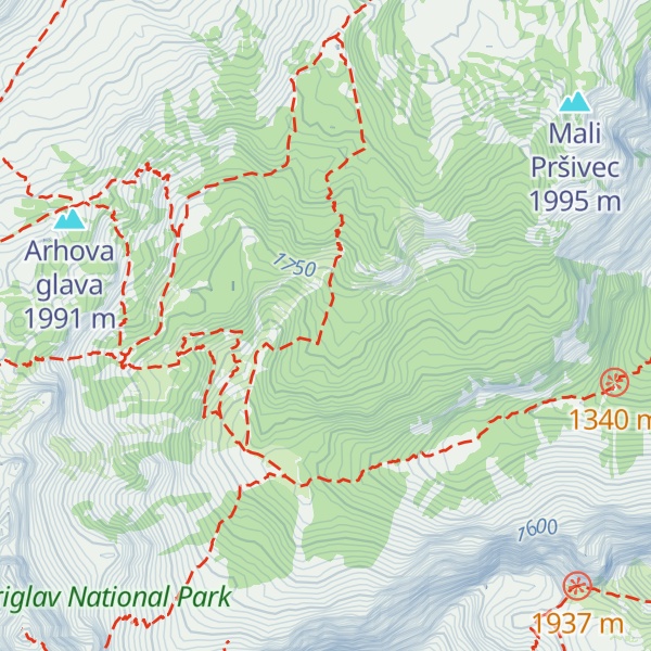 Map of Lovska koča (Krma)