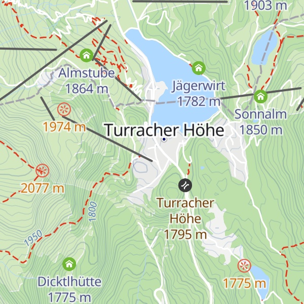 Map of Die Nockalm