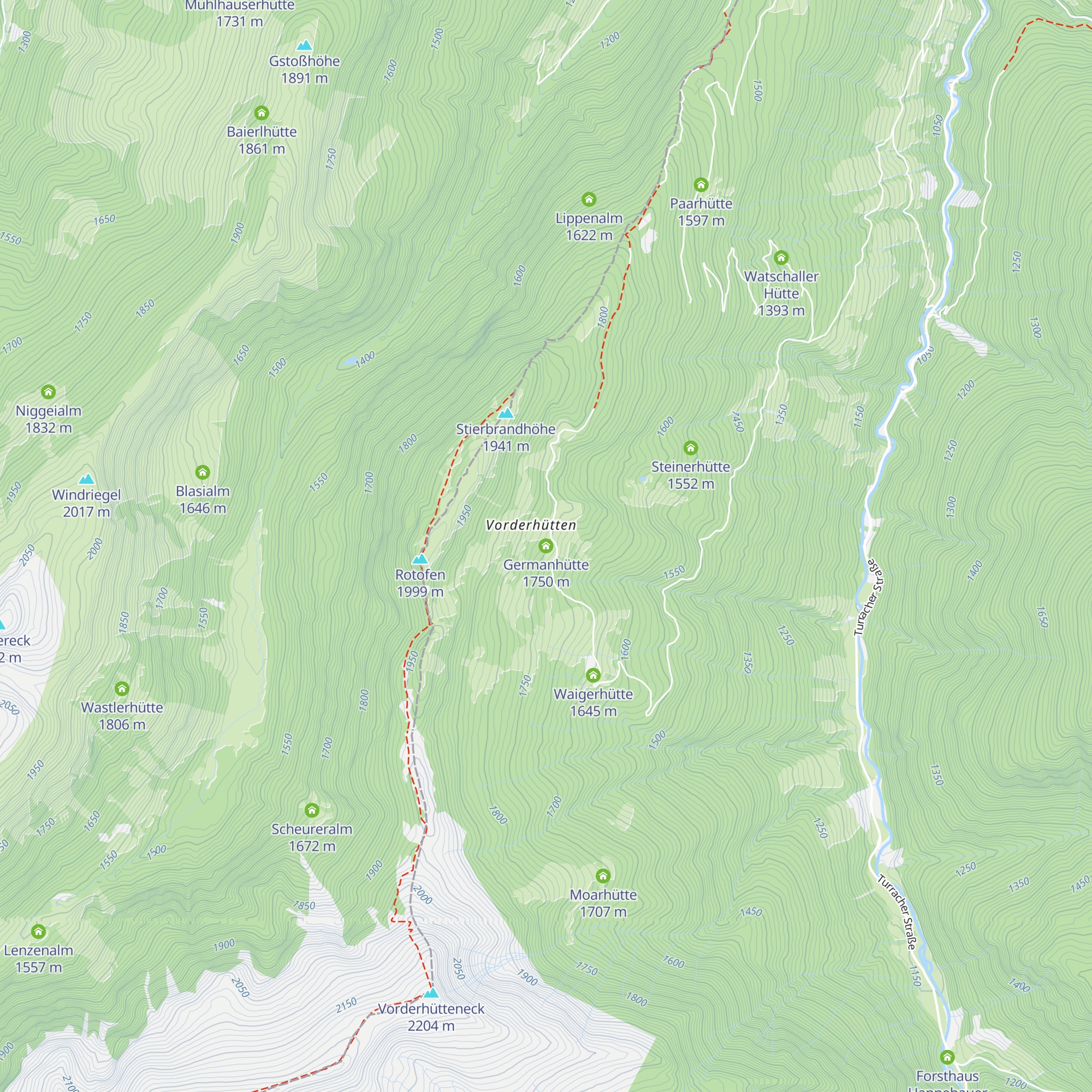 Germanhütte map
