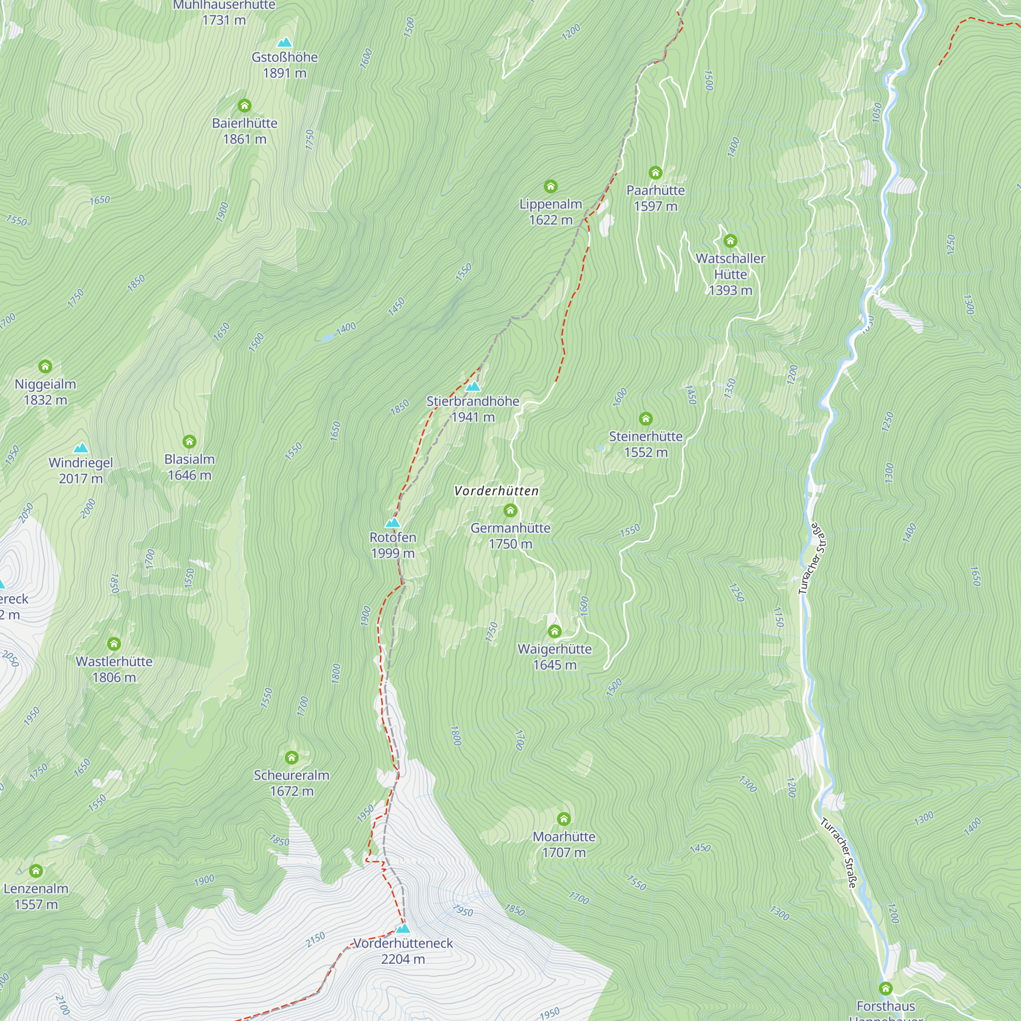 Germanhütte map