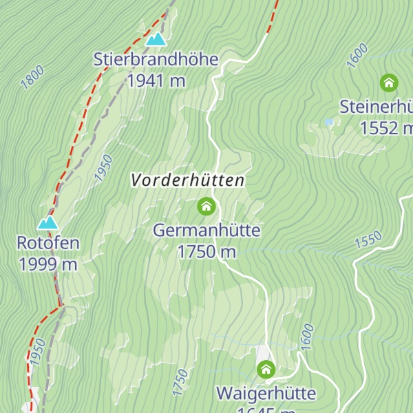 Map of Germanhütte