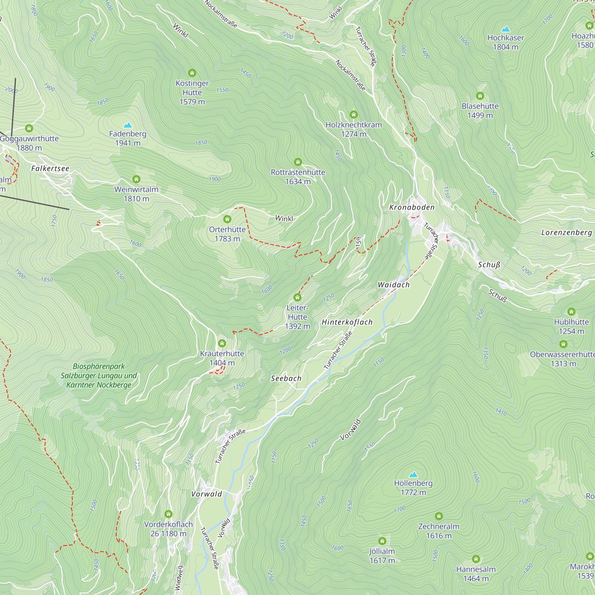 Leiter-Hütte map