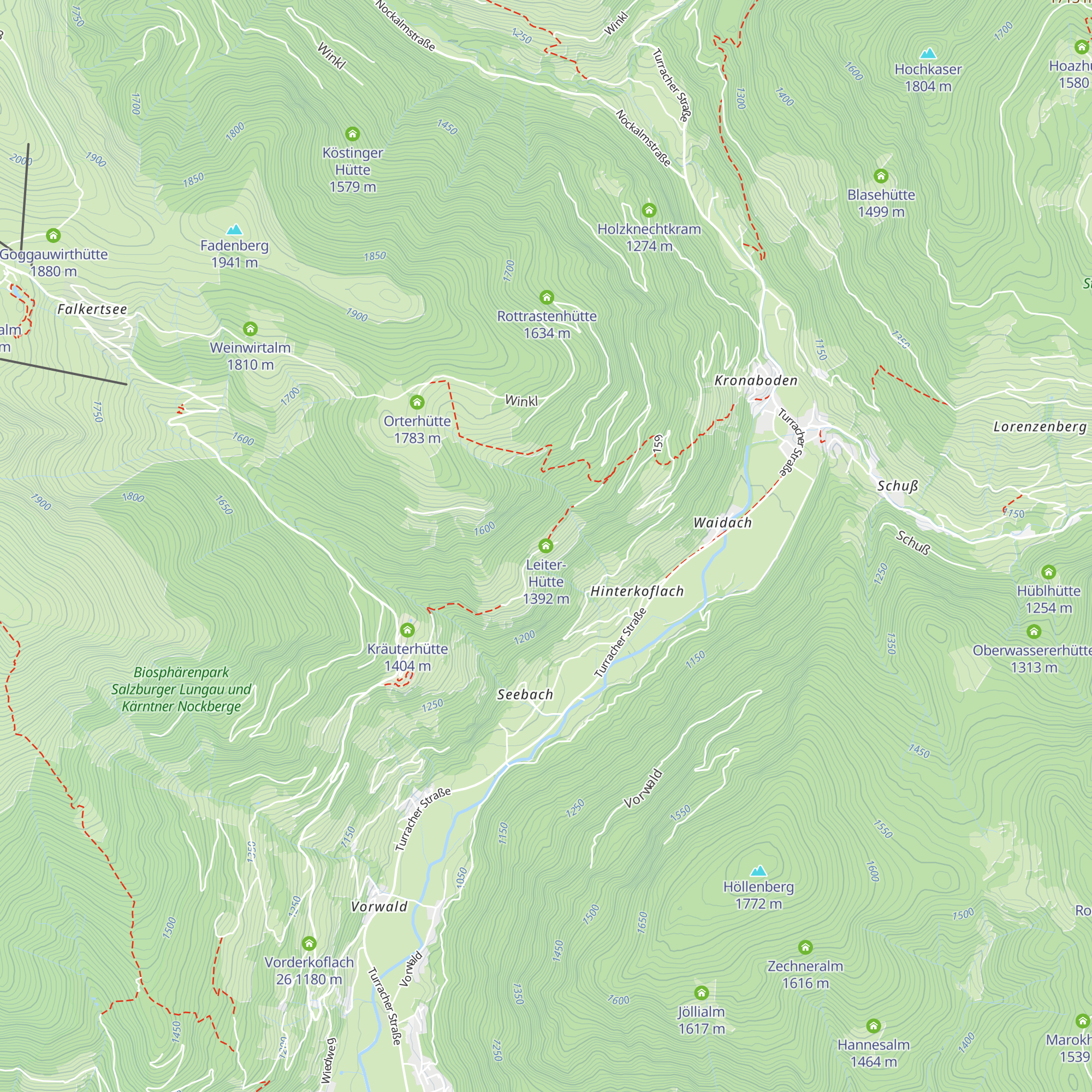 Leiter-Hütte map