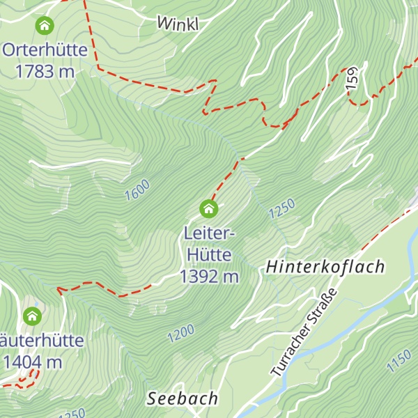 Map of Leiter-Hütte