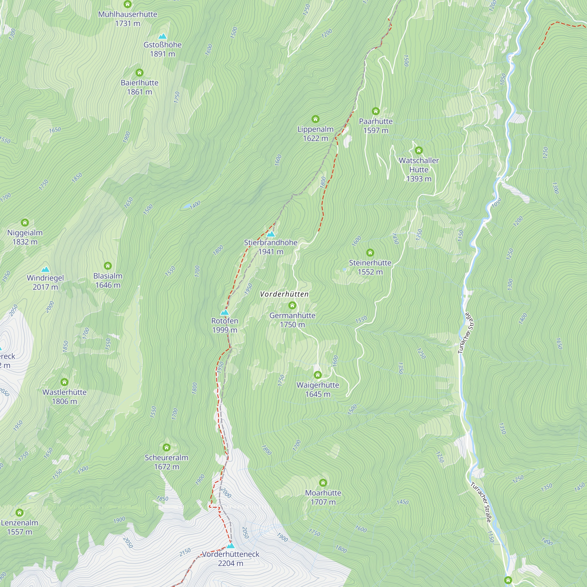 Kristabauerhütte map
