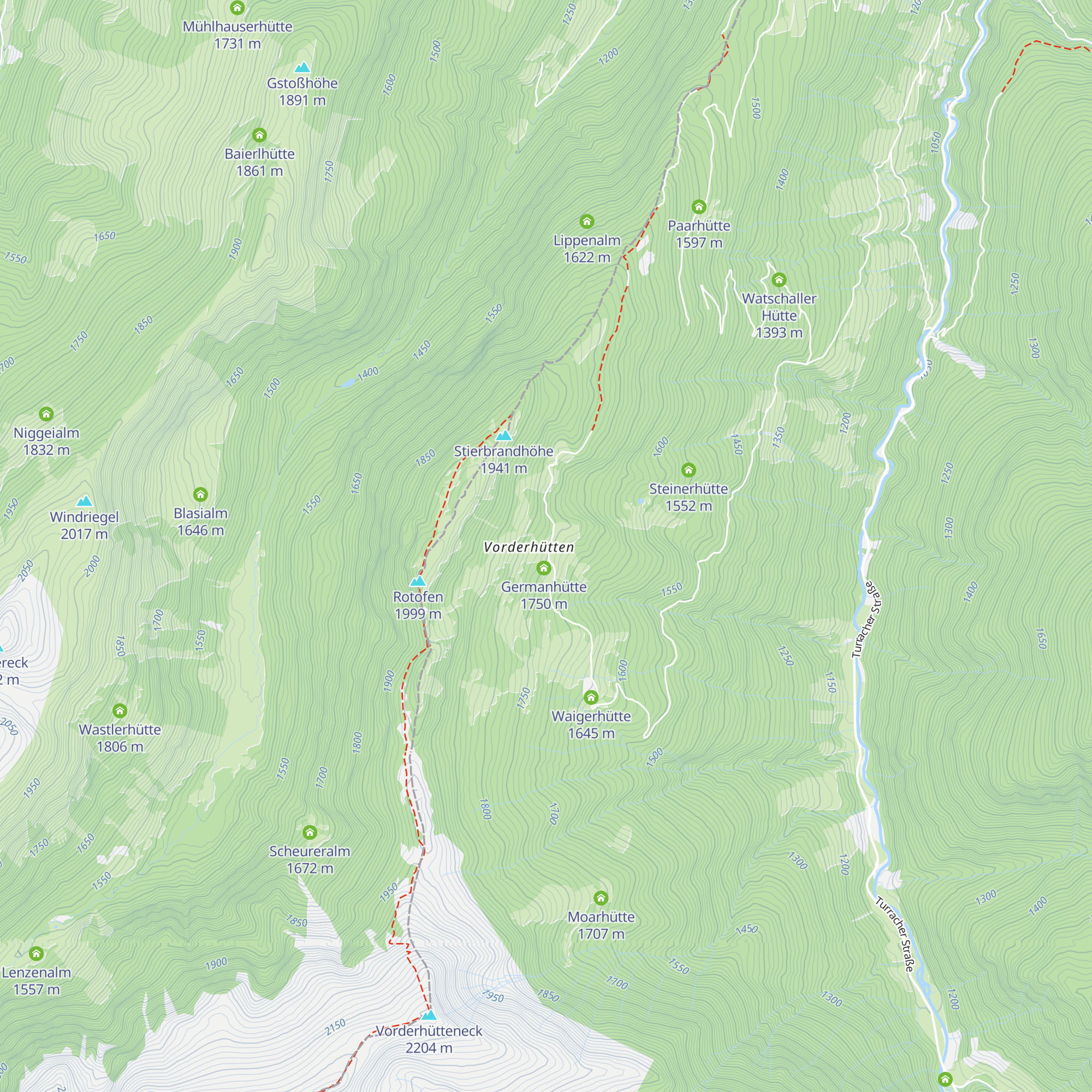 Kristabauerhütte map