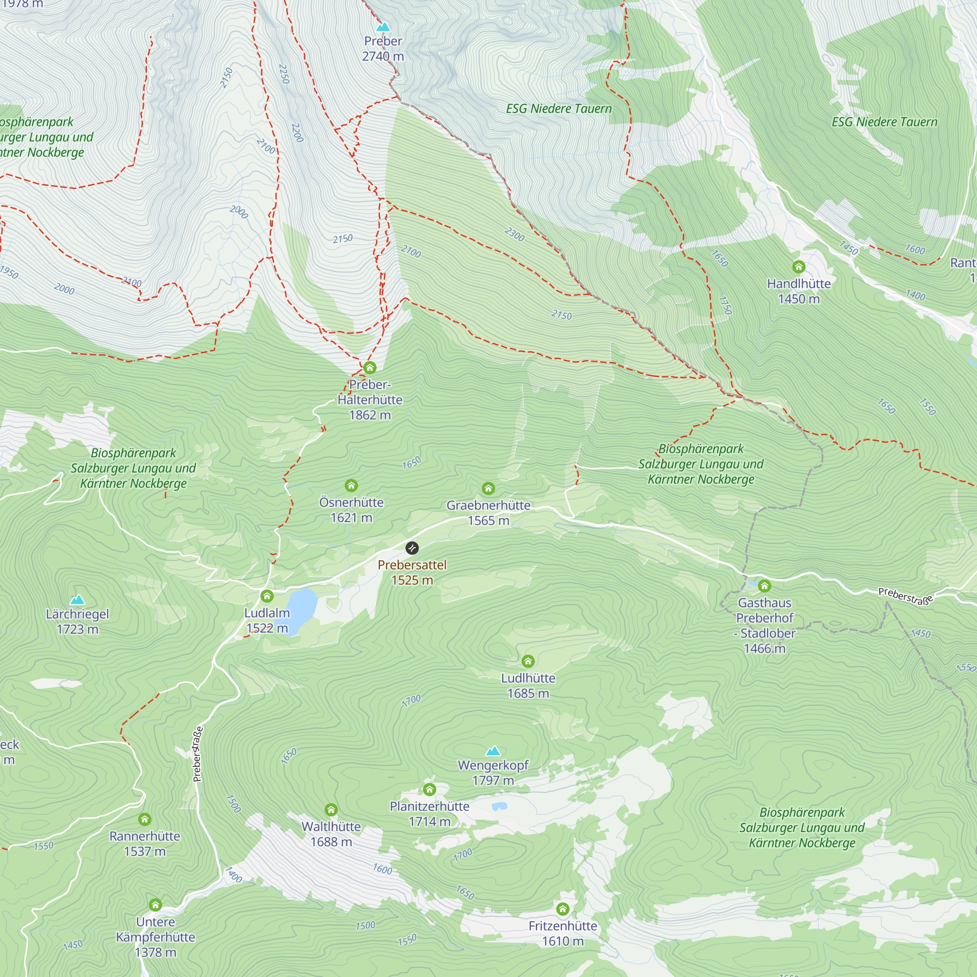 Graebnerhütte map