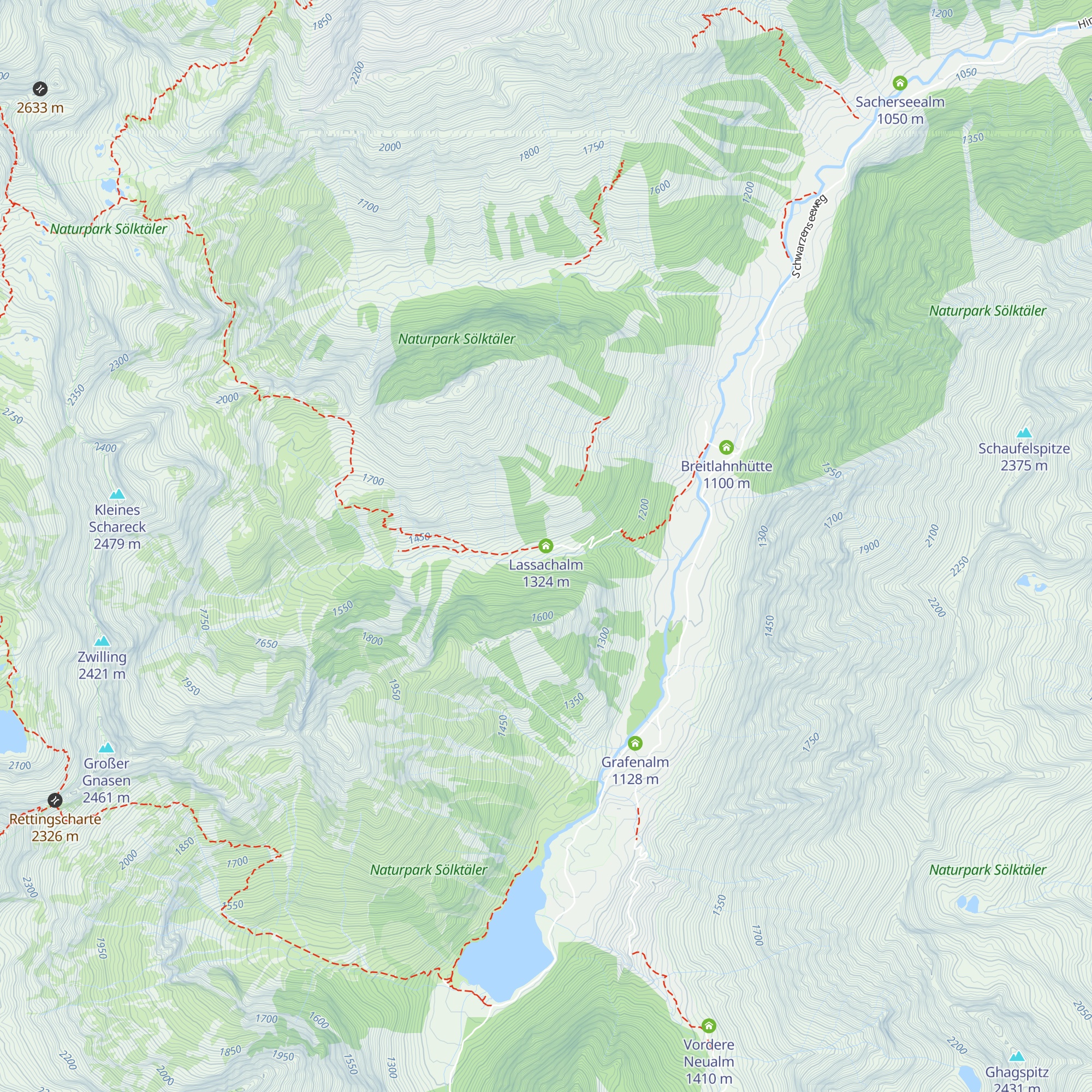 Lassachalm map