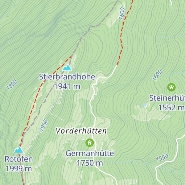 Map of Eggerhütte