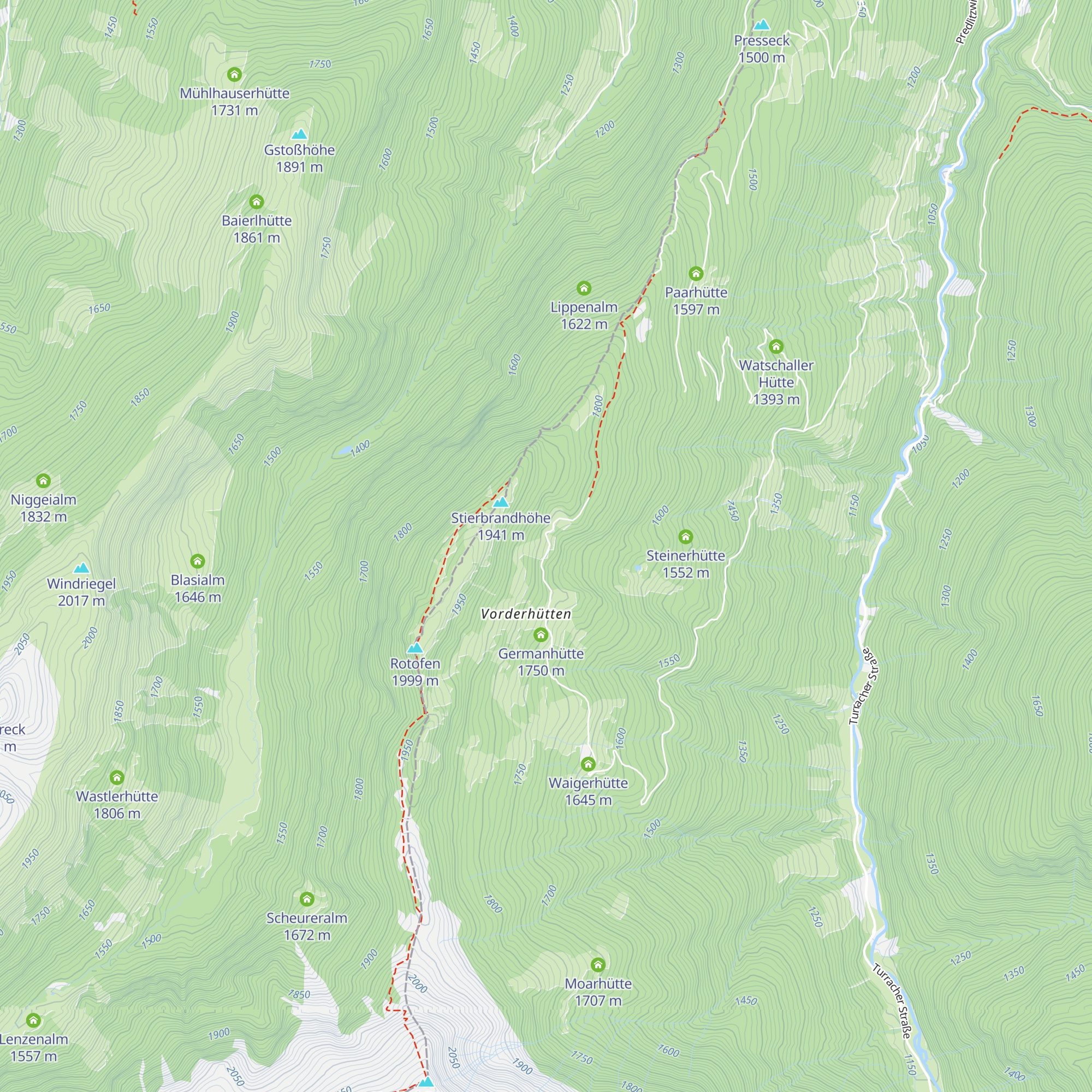 Eggerhütte map