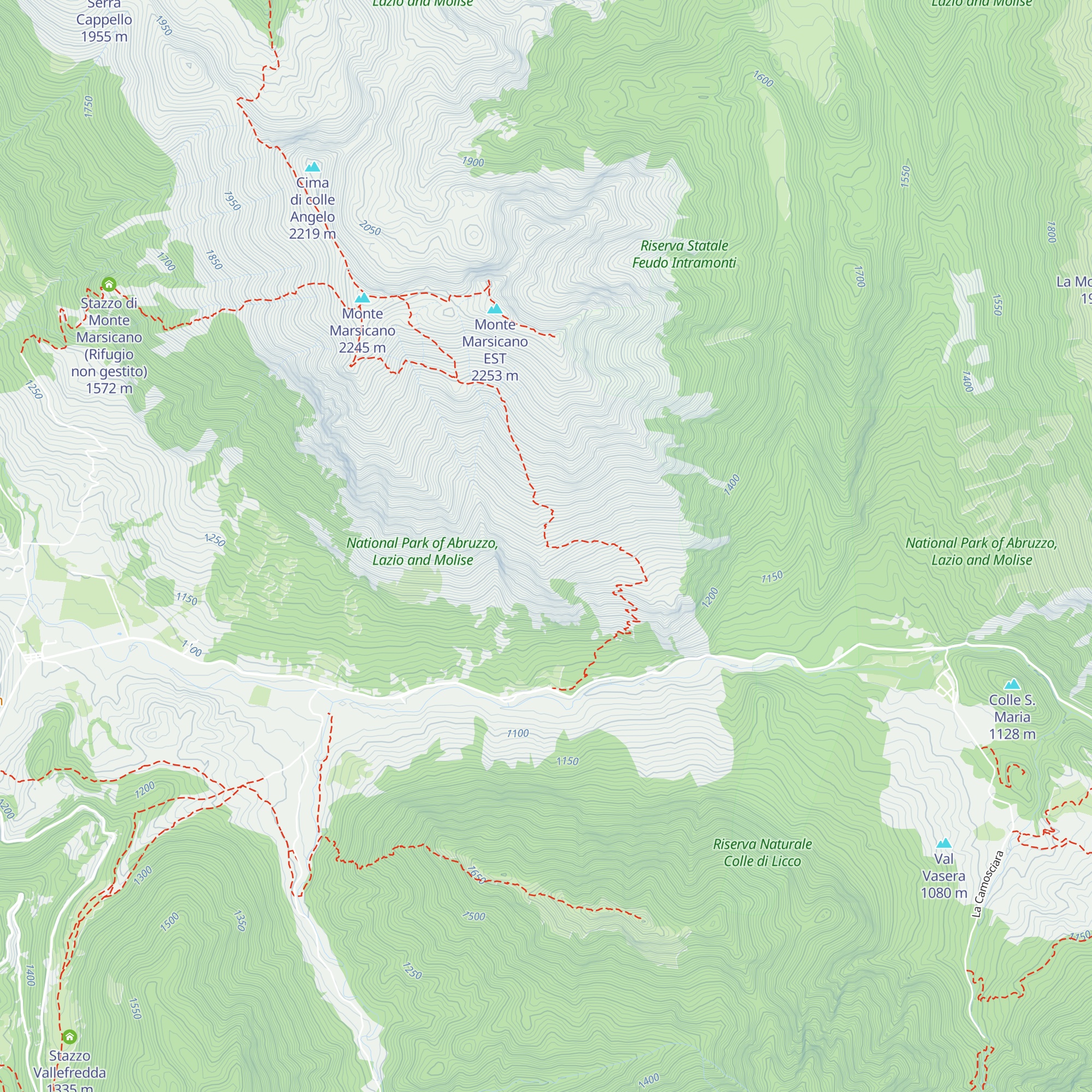 Stazzo di Monte Forcone map