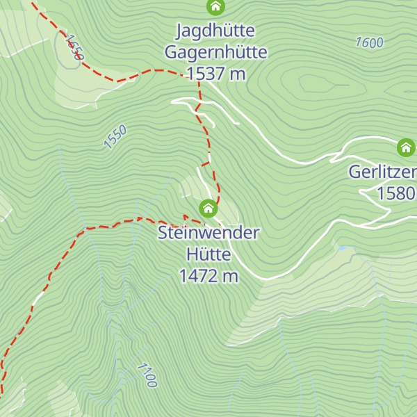 Map of Steinwender Hütte