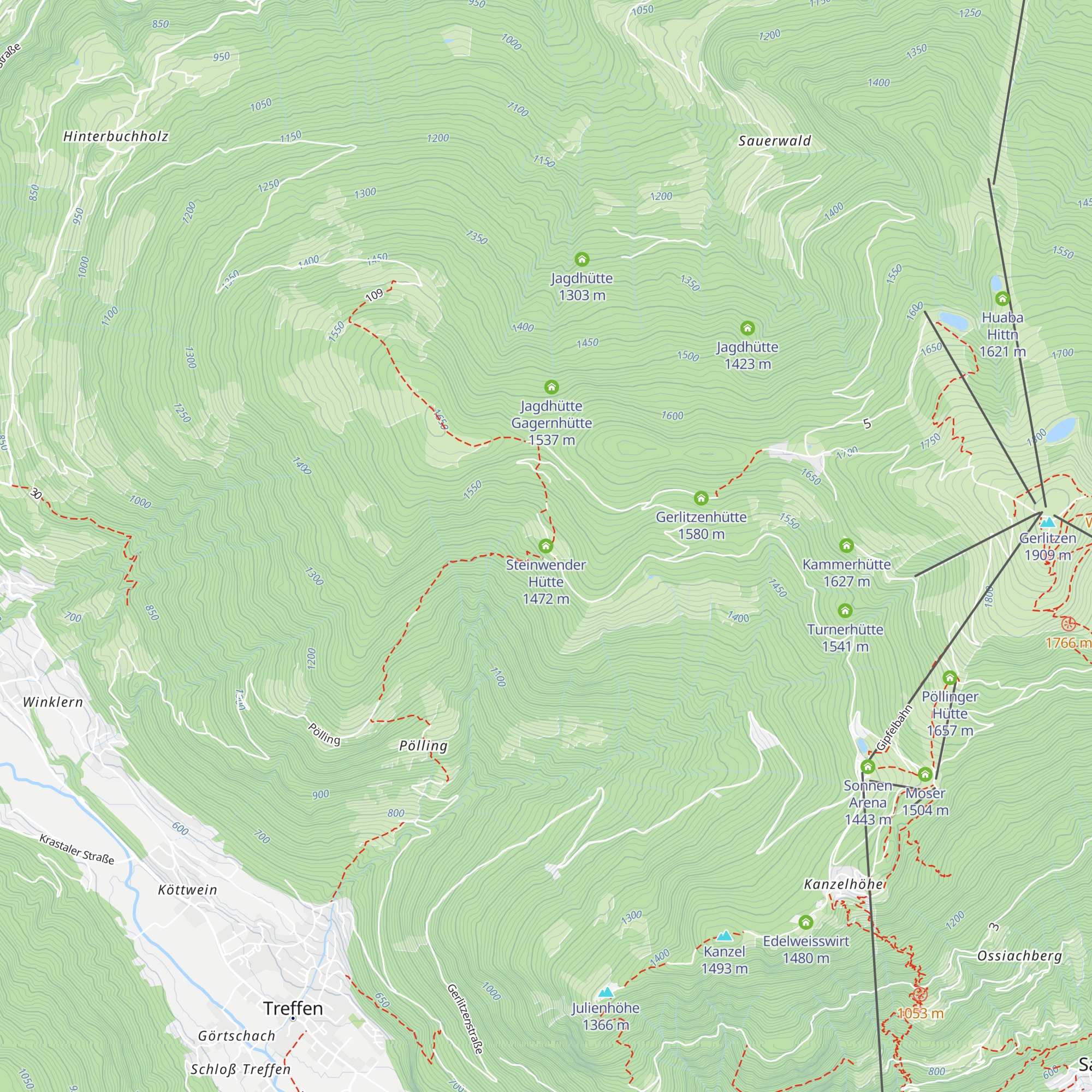 Steinwender Hütte map