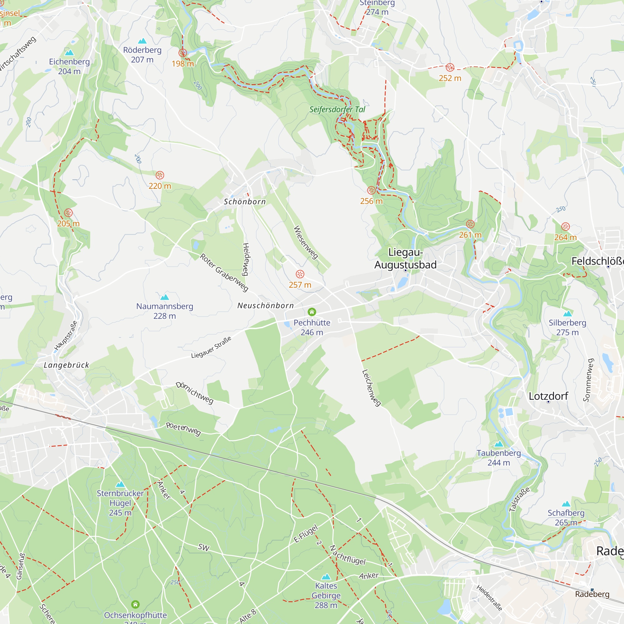 Pechhütte map