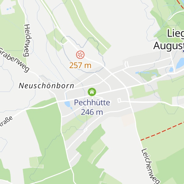 Map of Pechhütte