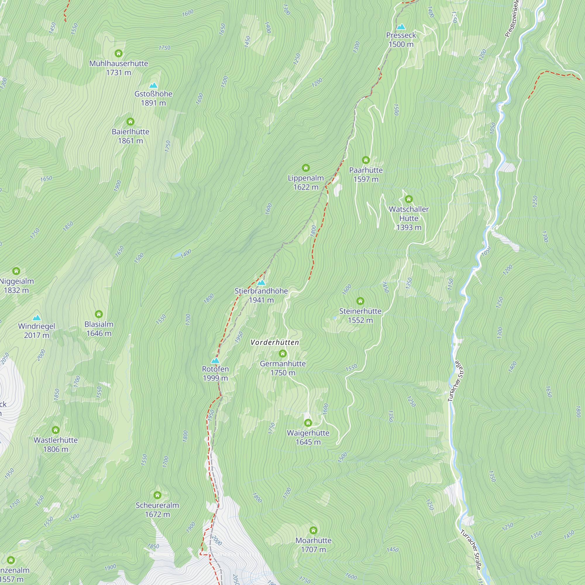 Jauernigghütte map