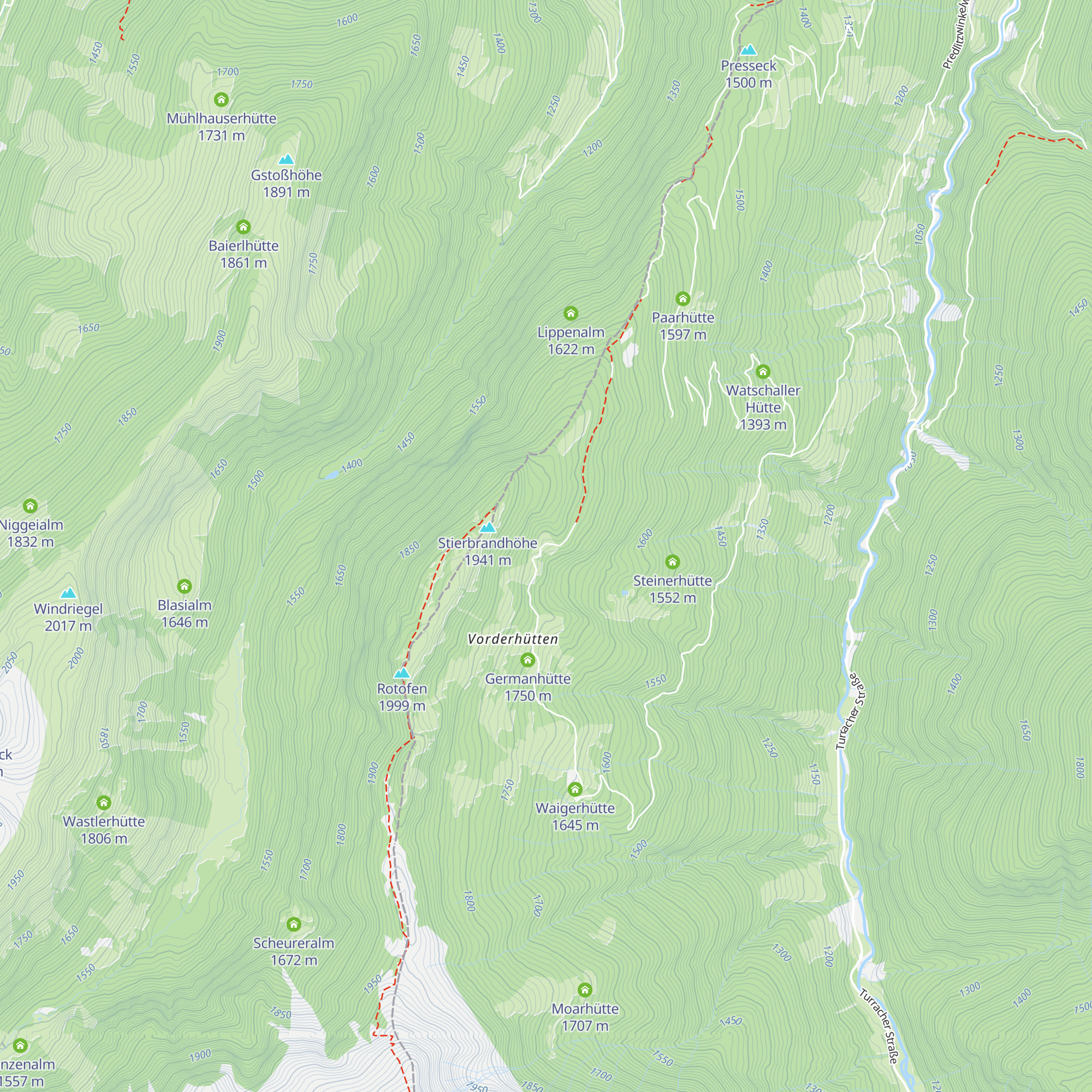 Jauernigghütte map