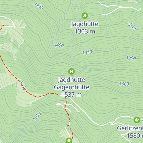 Map of Jagdhütte Gagernhütte