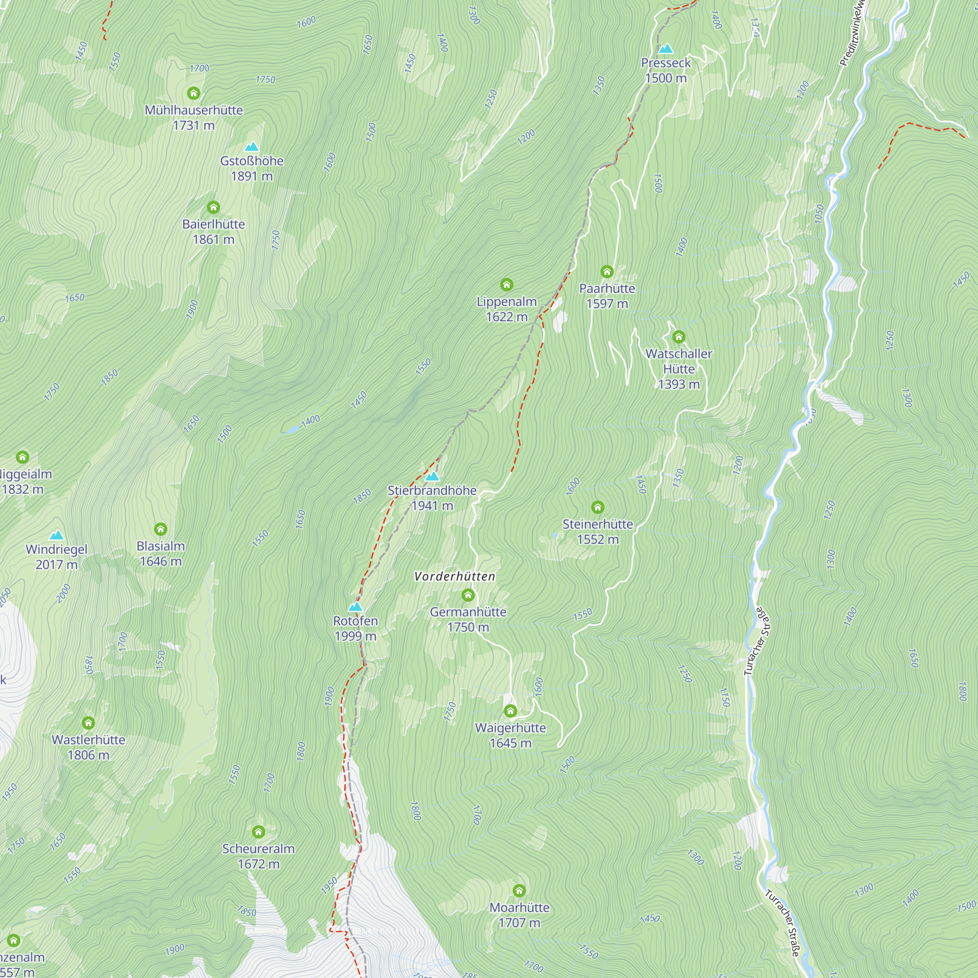 Wimmlerhütte map