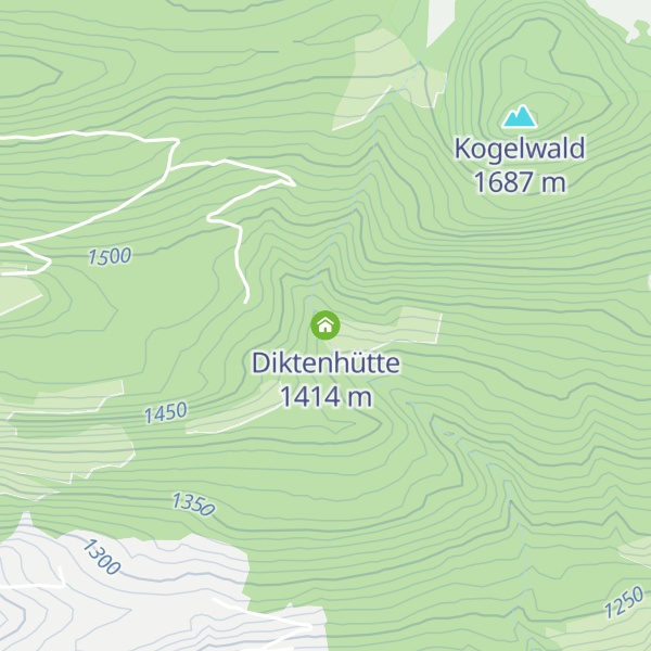 Map of Diktenhütte