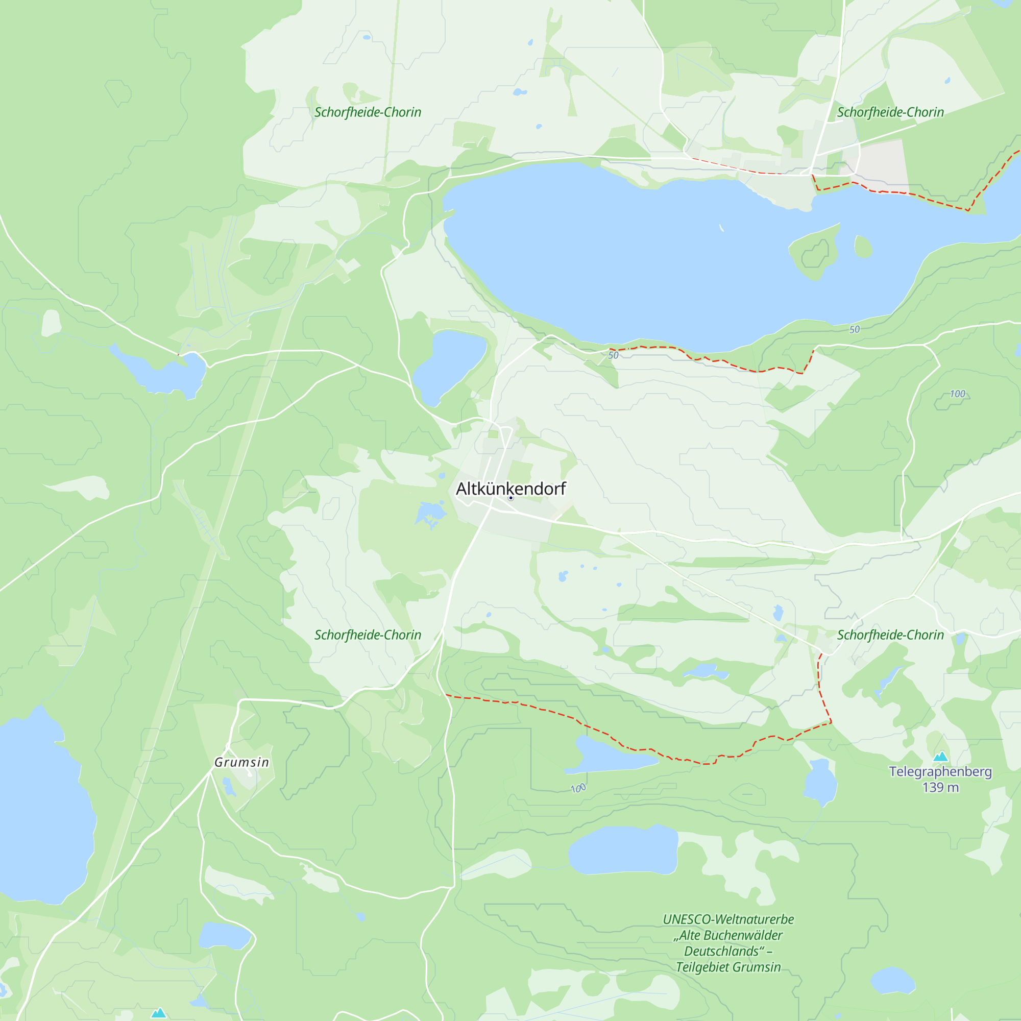 Infopunkt Weltnaturerbe Grumsin map