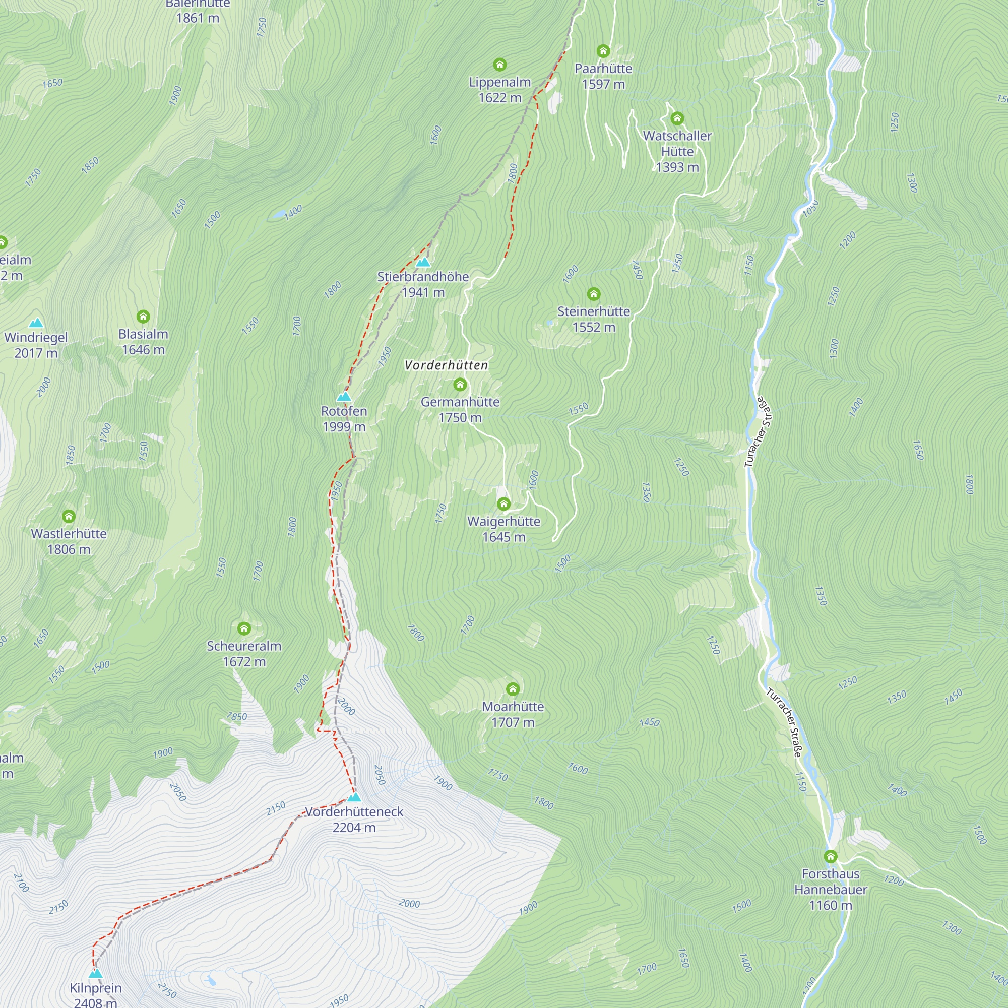 Waigerhütte map