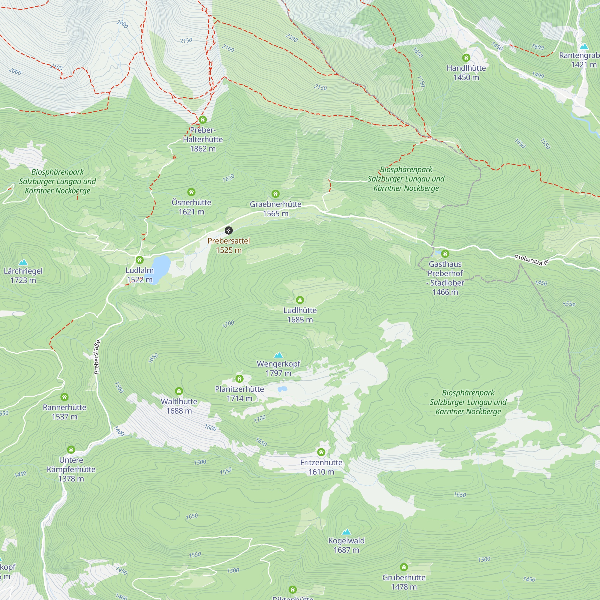 Ludlhütte map