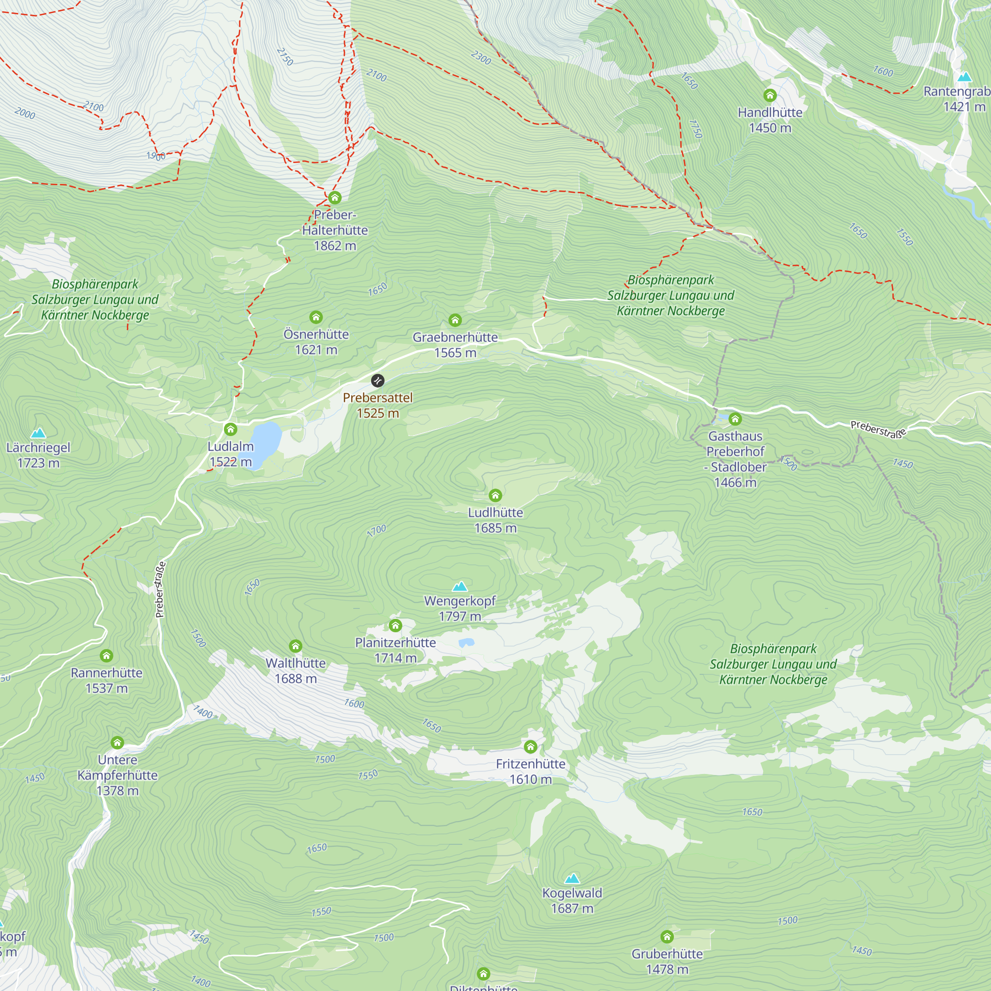 Ludlhütte map