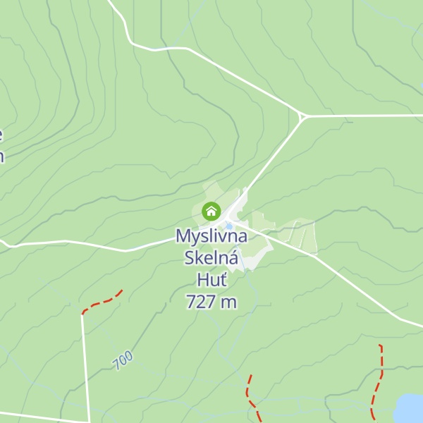 Map of Myslivna Skelná Huť