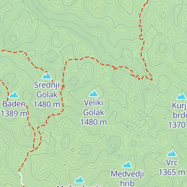 Map of Veliki Golak