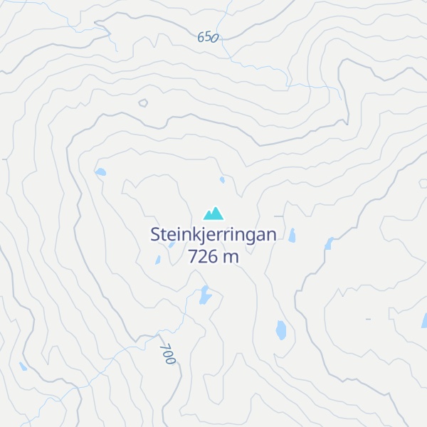 Map of Steinkjerringan