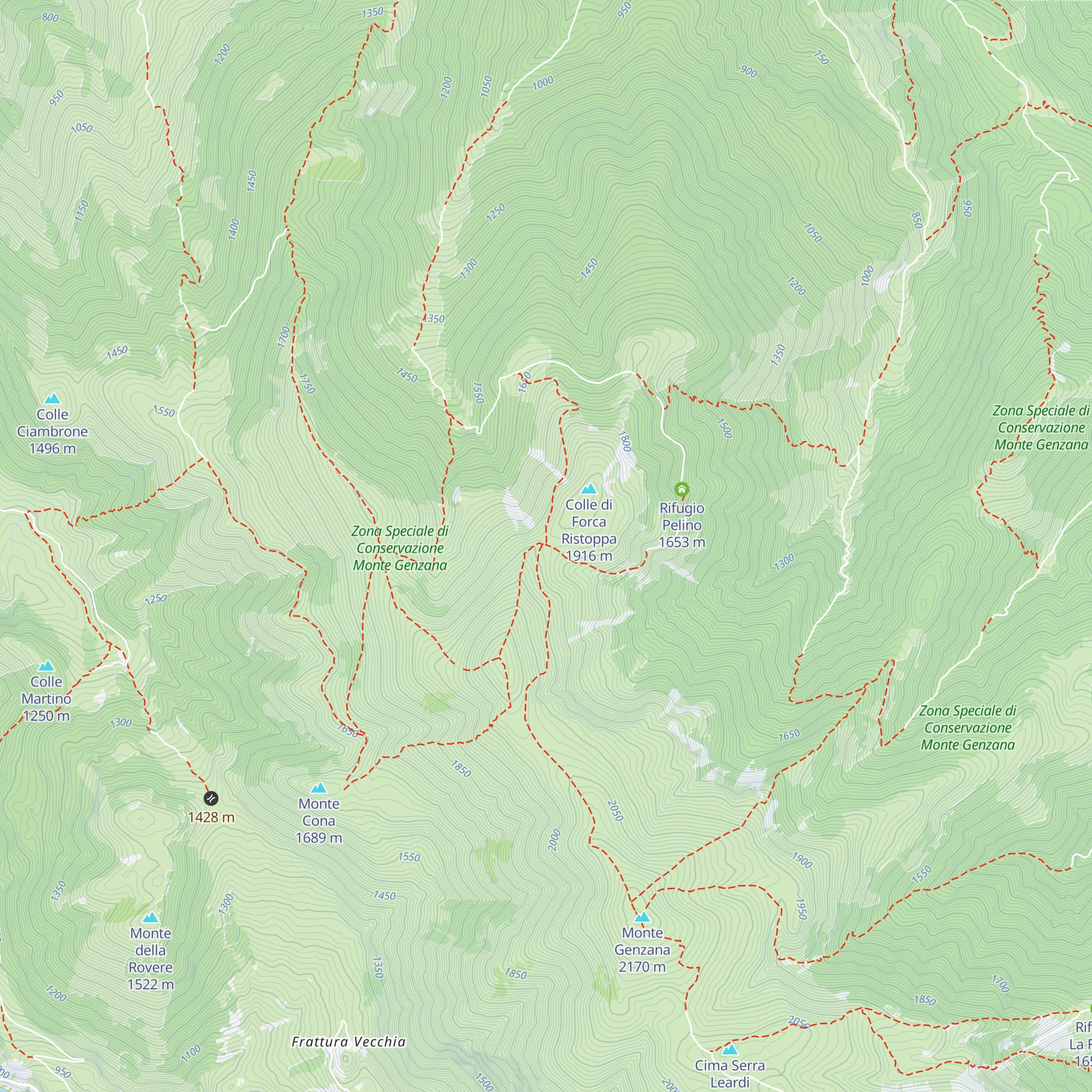 Rifugio Forca Ristoppa map