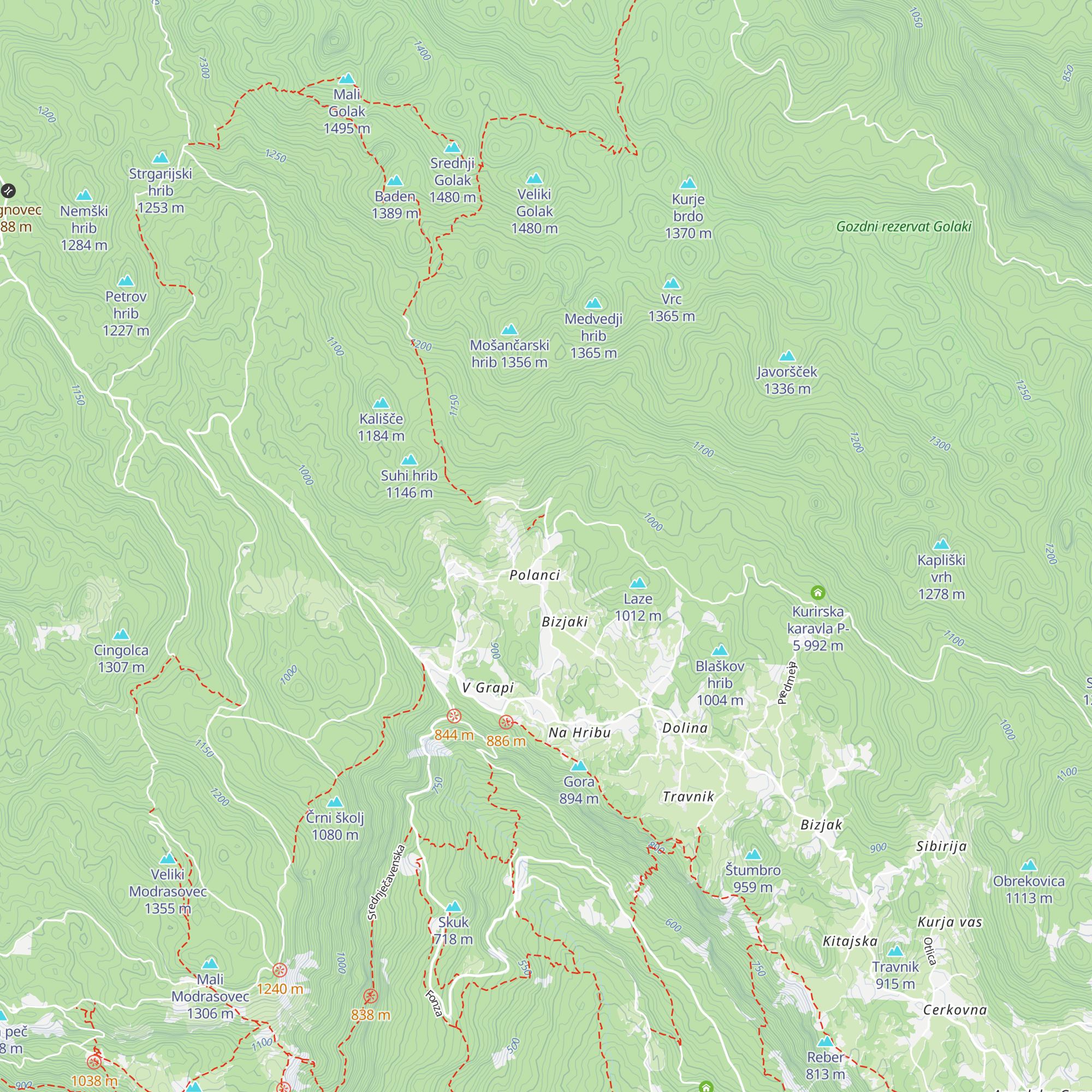 Koča Edmunda Čibeja map