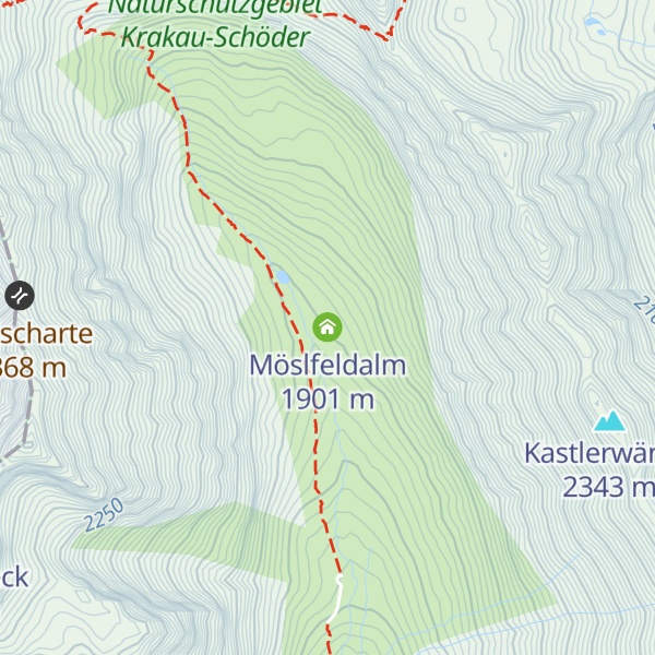 Map of Möslfeldalm