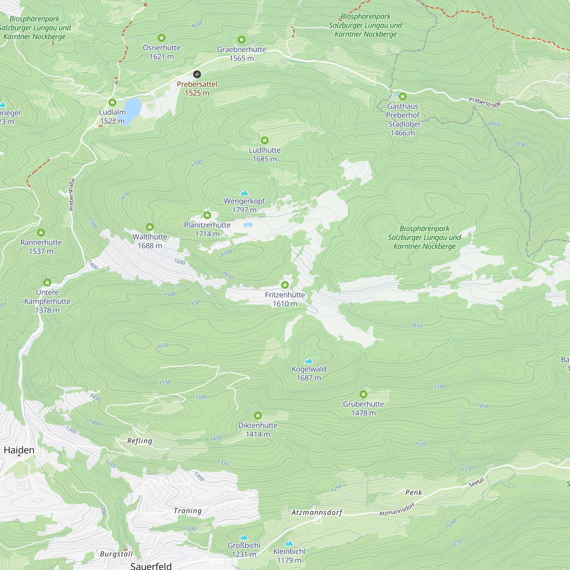 Fritzenhütte map
