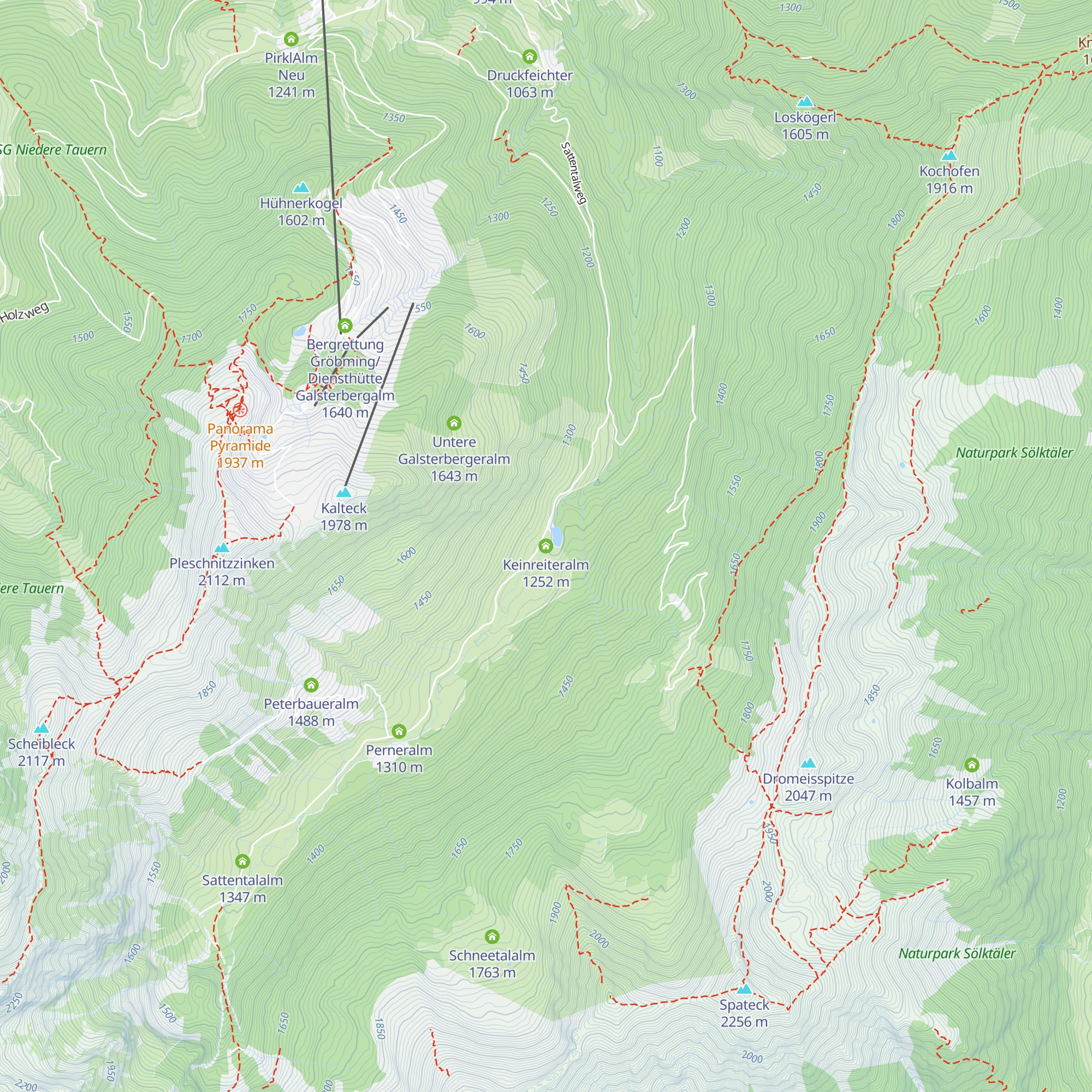 Keinreiteralm map