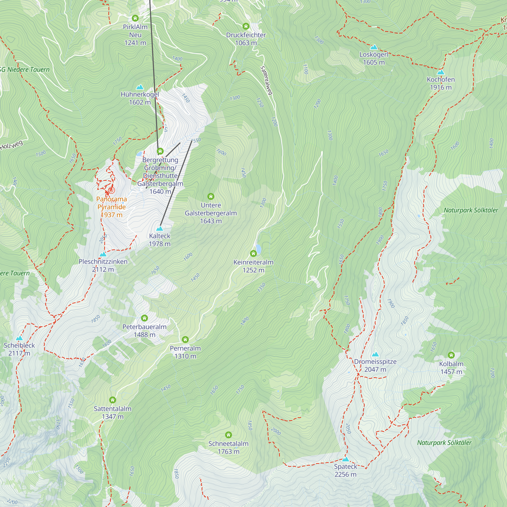 Keinreiteralm map