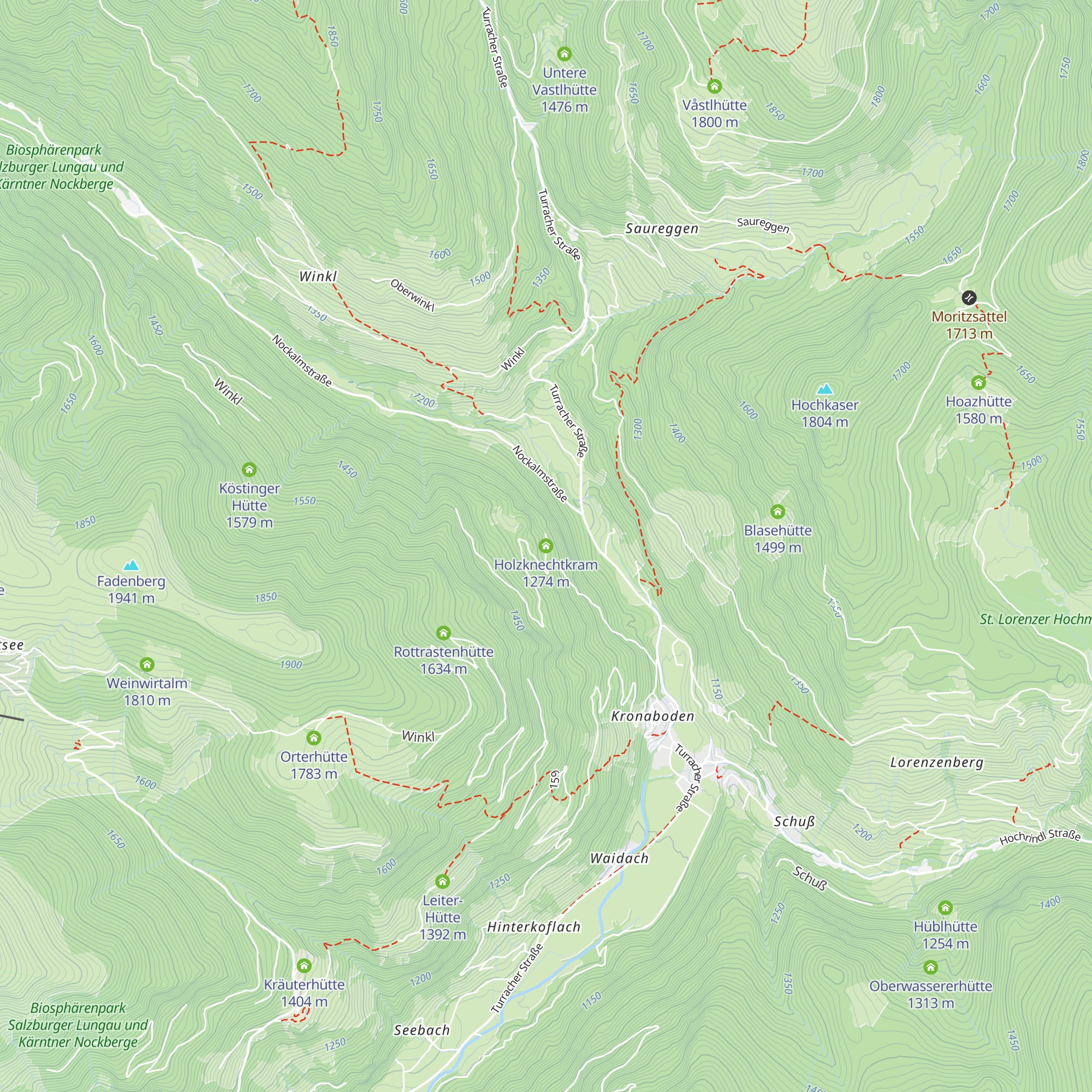 Holzknechtkram map