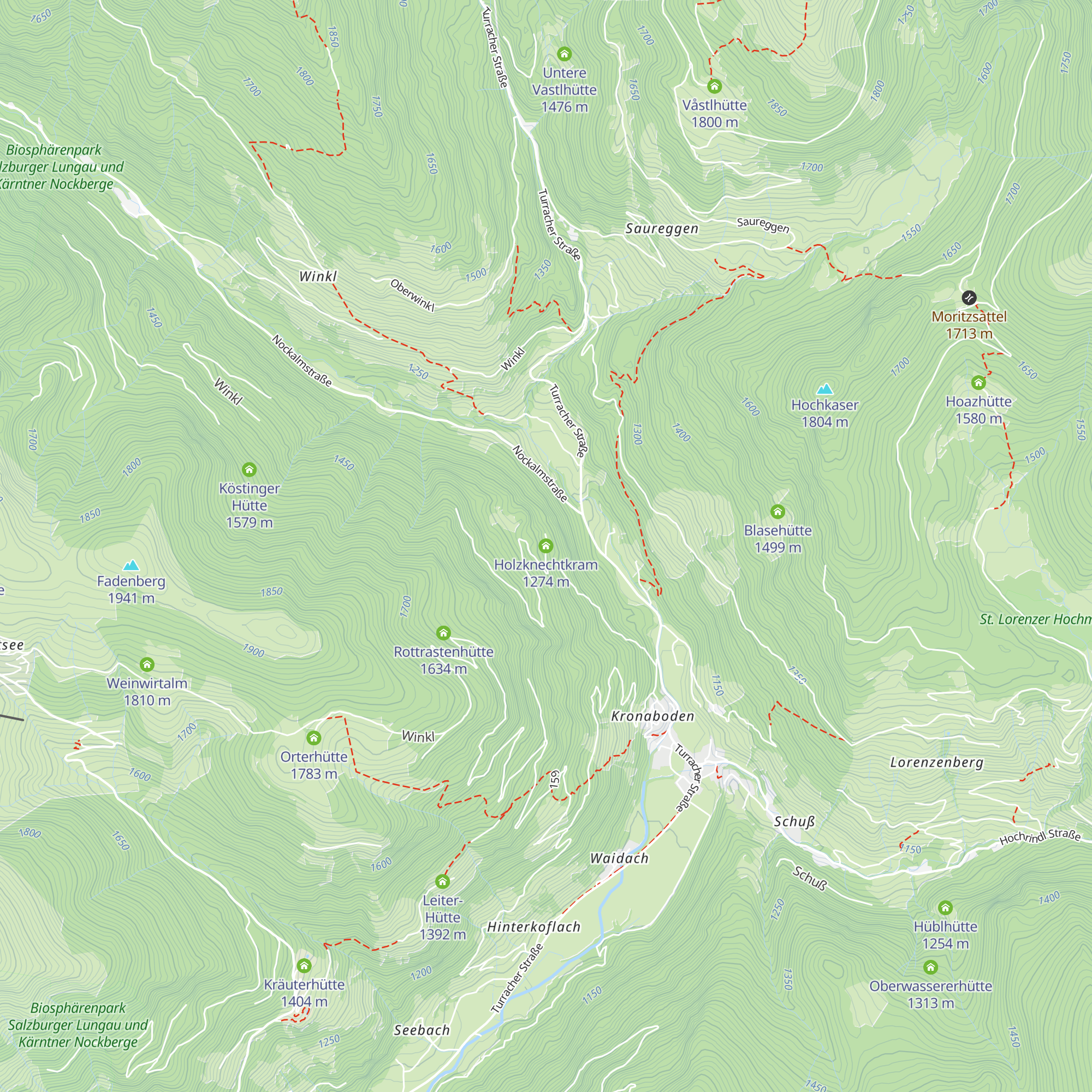 Holzknechtkram map