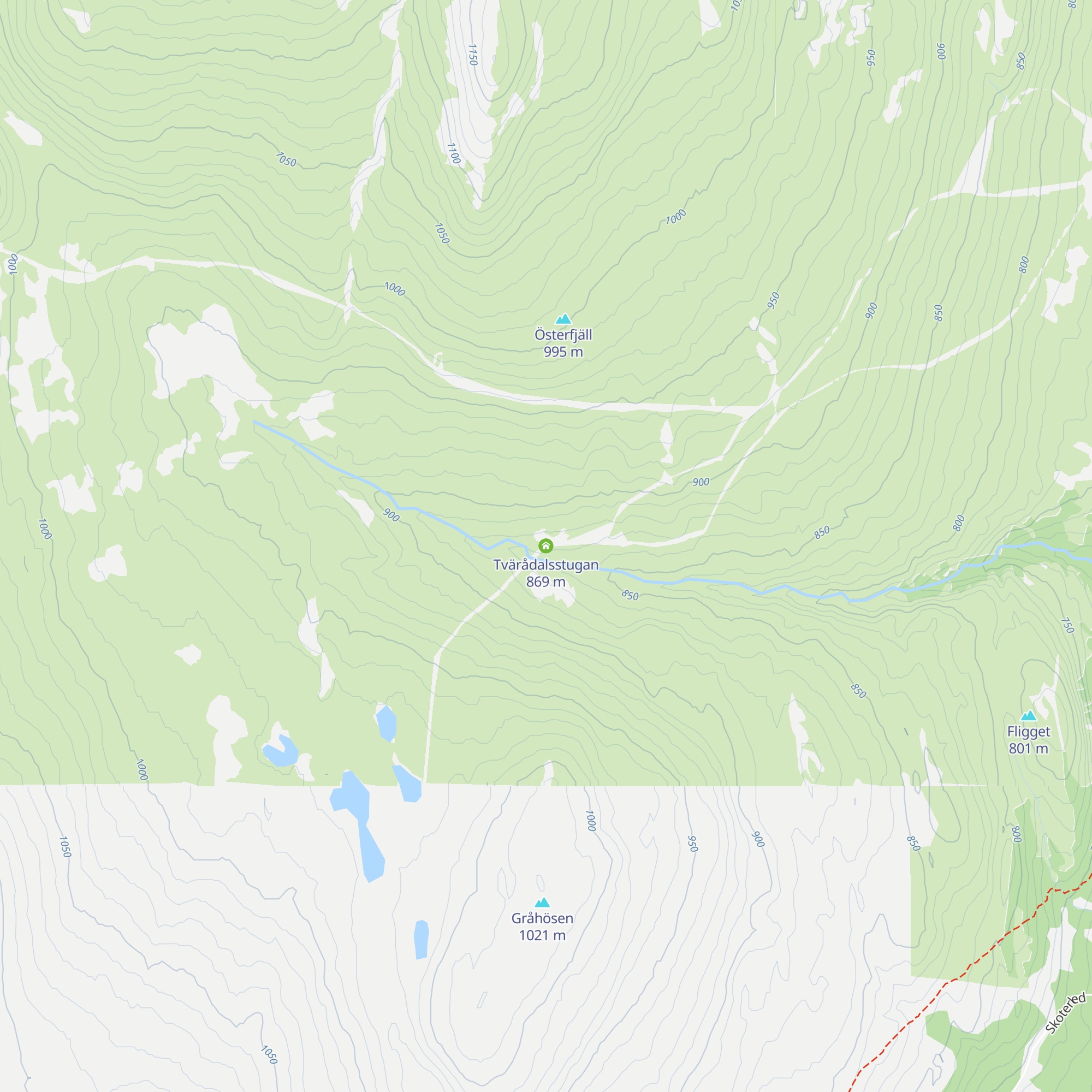 Tvärådalsstugan map