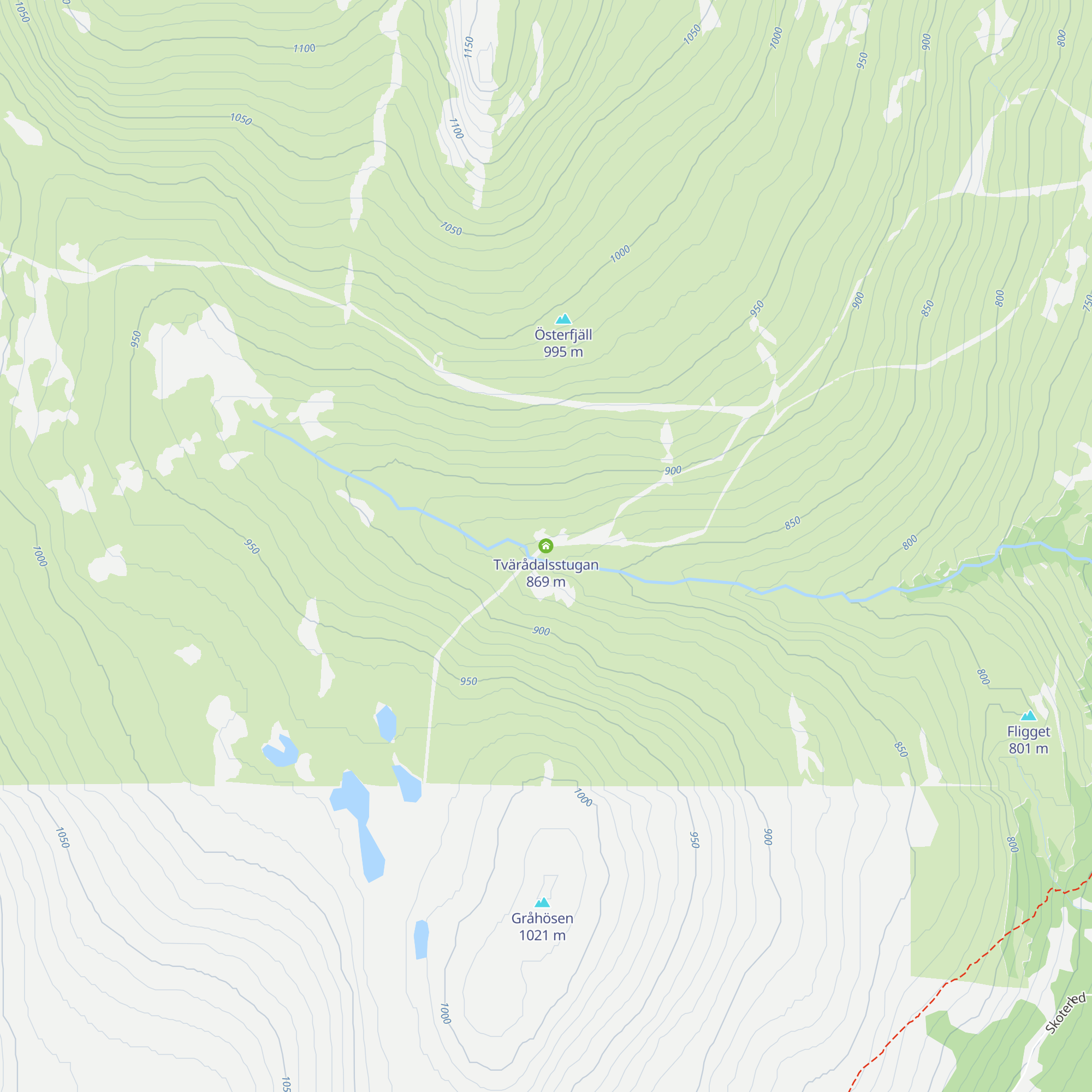 Tvärådalsstugan map