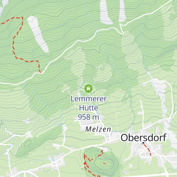 Map of Lemmerer Hütte