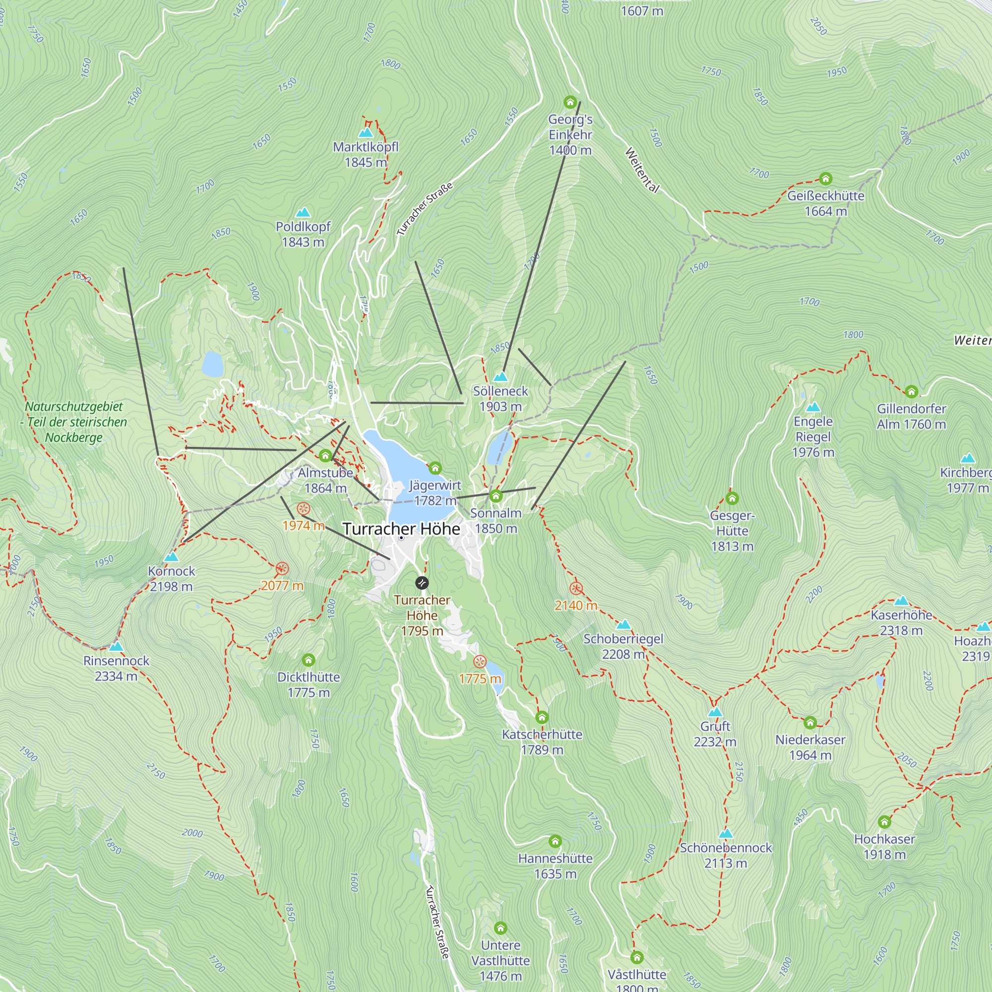 Sonnalm map
